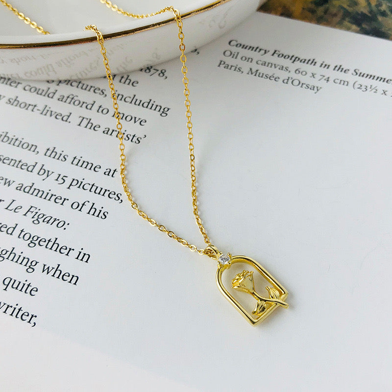 Rose Garden Sterling Sliver Necklace