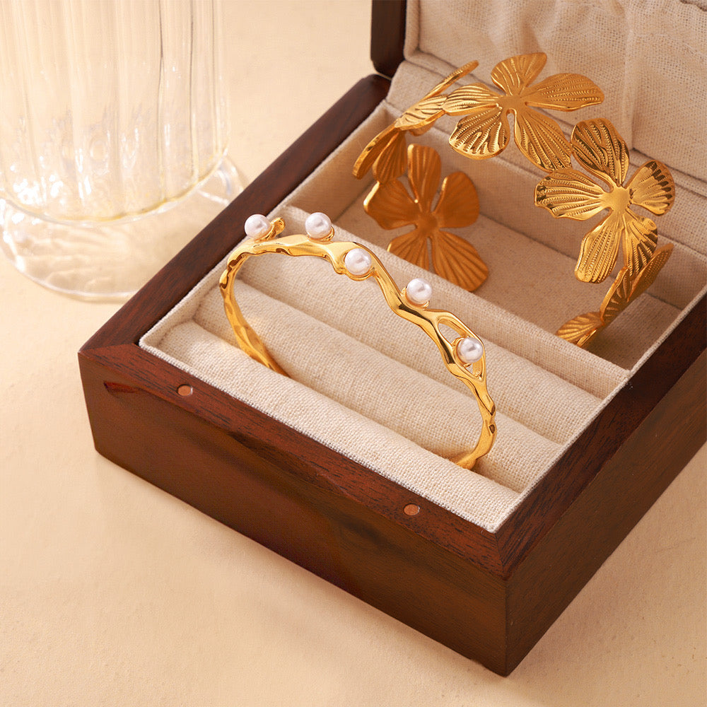 Flaxie Stainless Steel Bangles