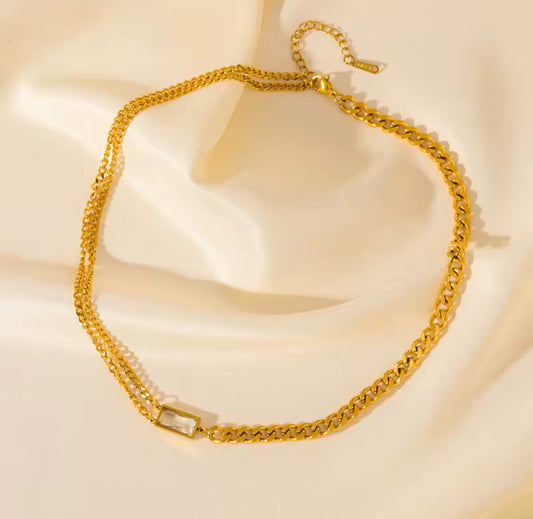 Cena Non-Tarnish Water Resistant Necklace Set