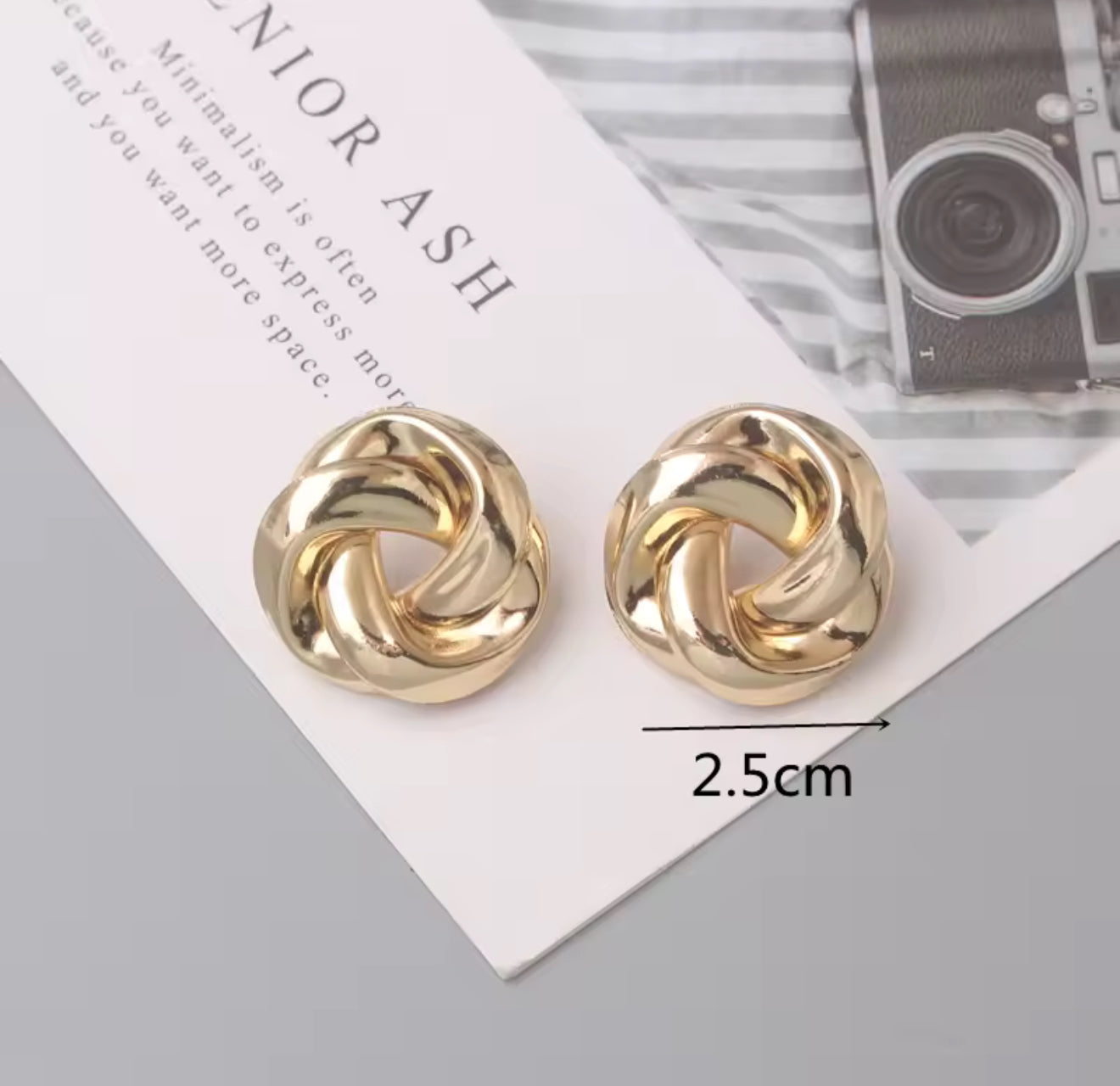 Morry Stud Stainless-Steel Earrings