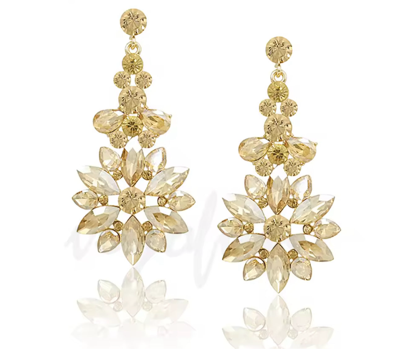 Crystal Stainless Steel Earrings