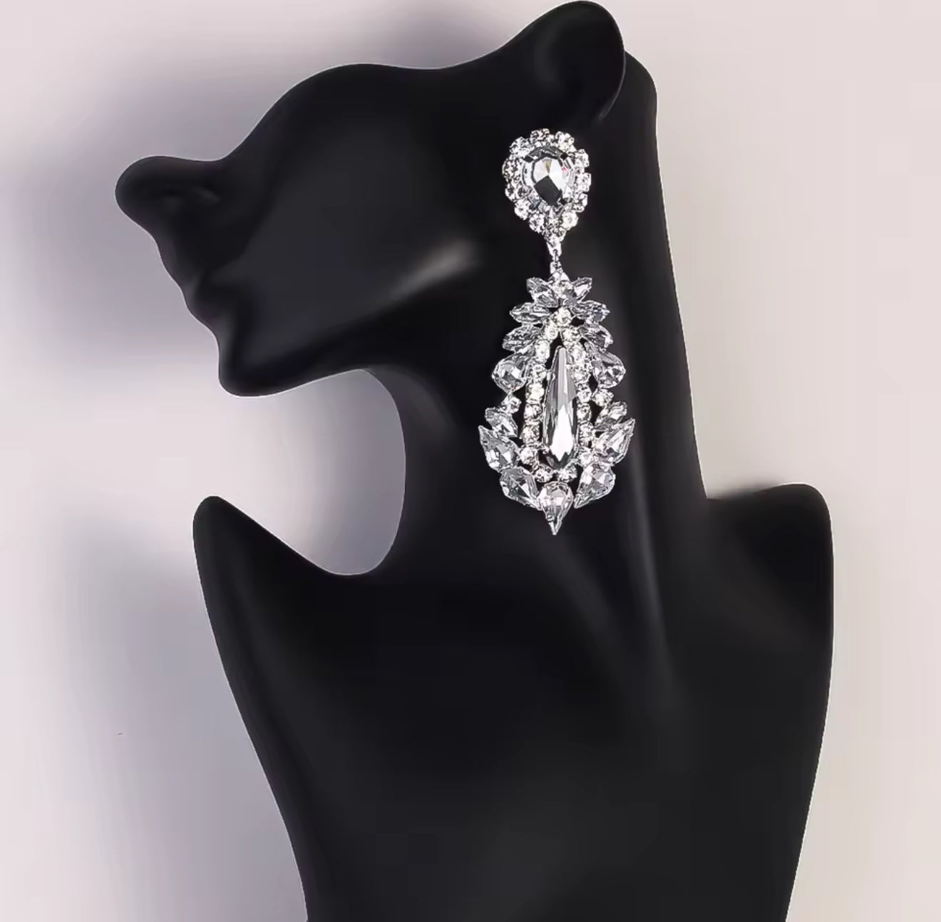 Glam Lux 925 Sterling Sliver Earrings