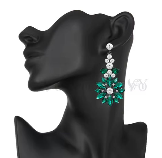 Crystal Stainless Steel Earrings