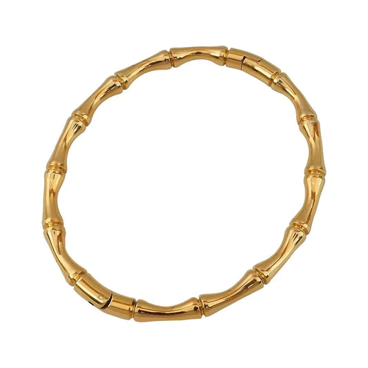 Bamboo Stainless Steel Bangle