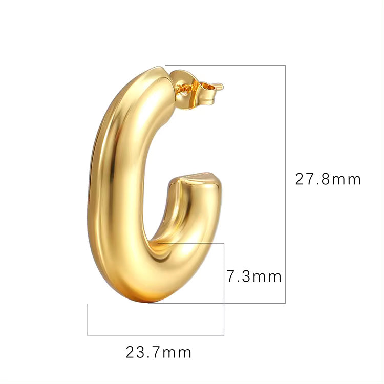 New Trend Hoop Stainless Steel Earring