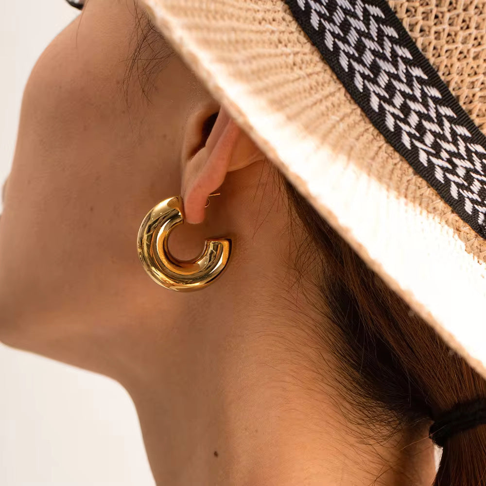 New Trend Hoop Stainless Steel Earring