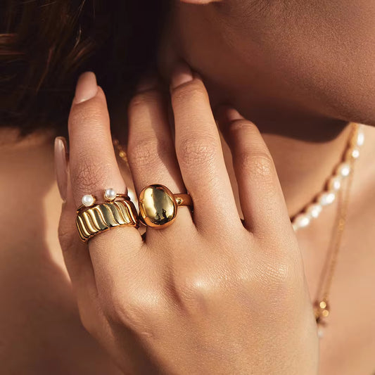 Dot Stainless Steel Ring