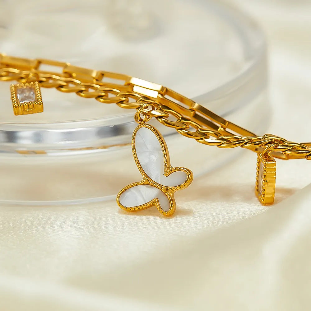 Butterfly Stainless Steel Bracelet