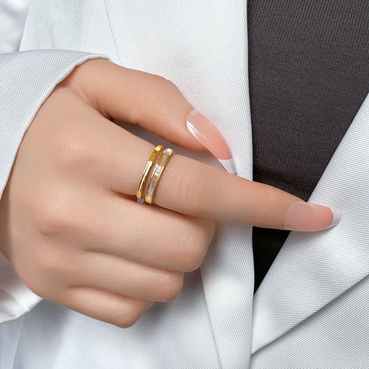 Amiya Stainless Steel Ring