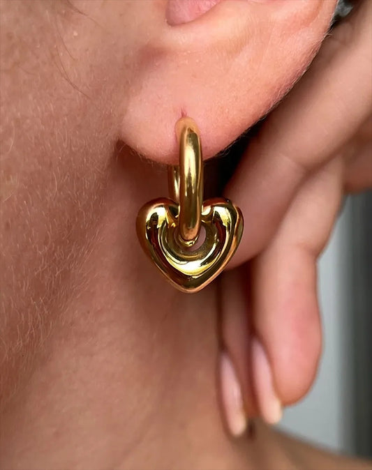 Penta Stainless Steel Earrings