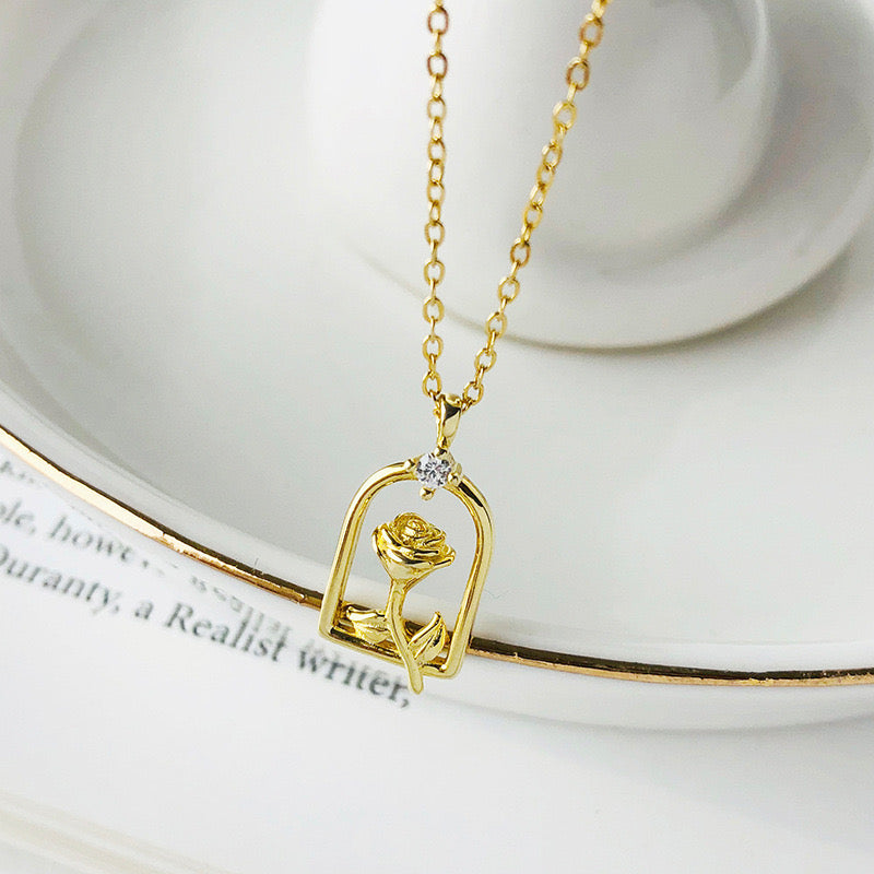 Rose Garden Sterling Sliver Necklace