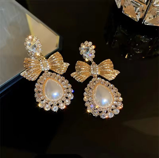Bow Knot Stainless Steel Earrings