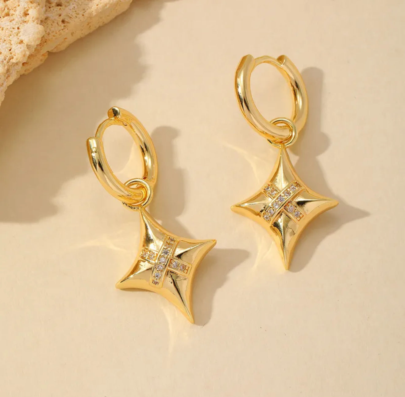 Hari Star Stainless Steel Earrings