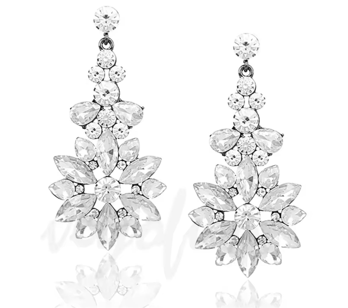 Crystal Stainless Steel Earrings