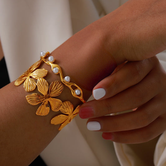 Flaxie Stainless Steel Bangles