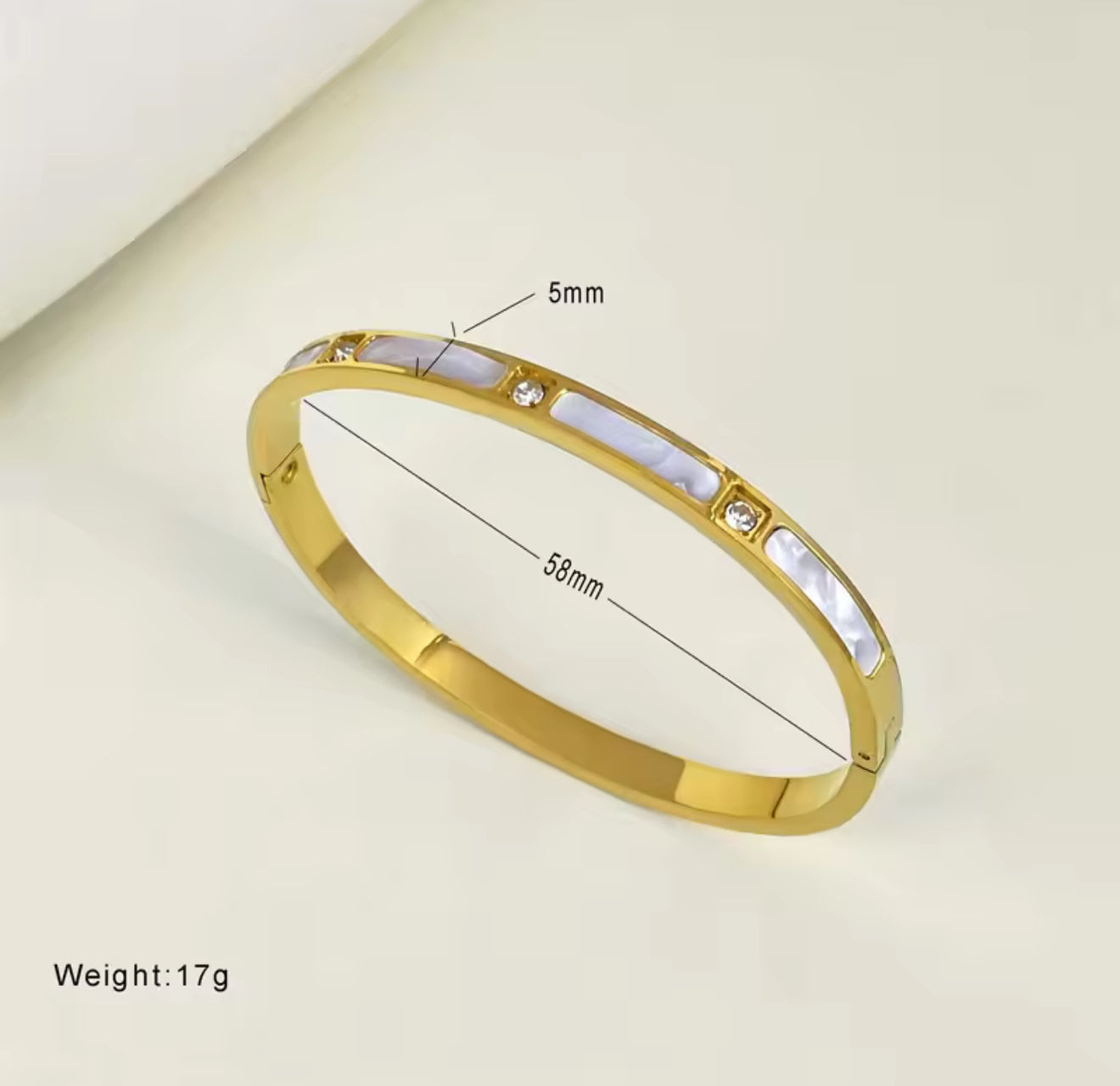 Tina Stainless Steel Bangle