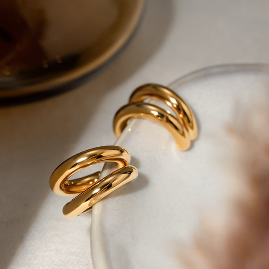 Clara Stainless Steel Ear Cuffs