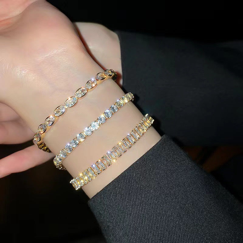 Tennis Fashion Stainless Steel Bracelet