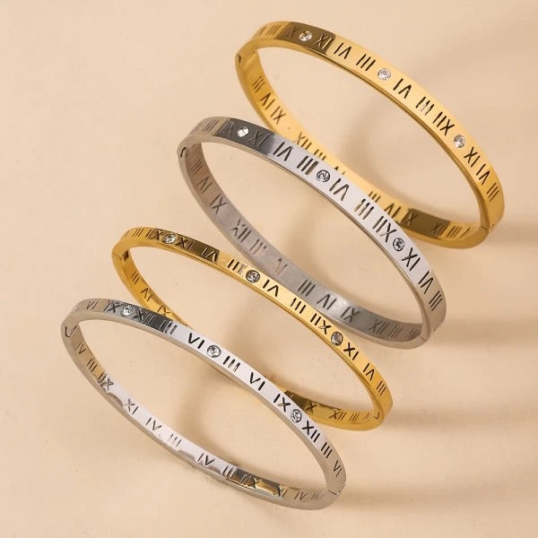 XI Figure Stainless Steel Bangles