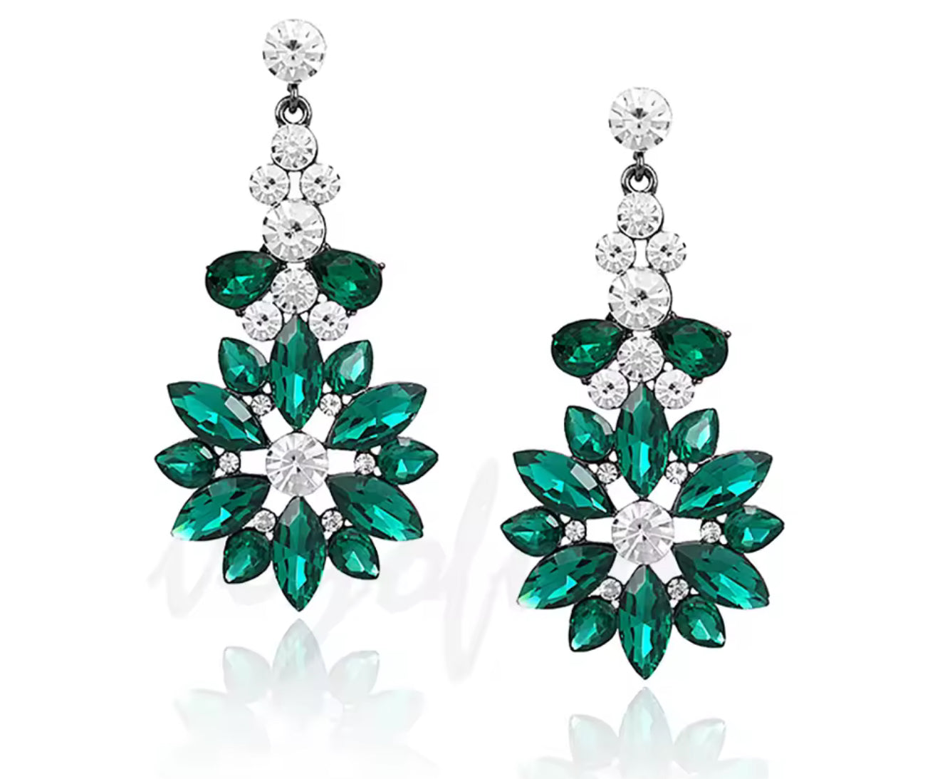 Crystal Stainless Steel Earrings