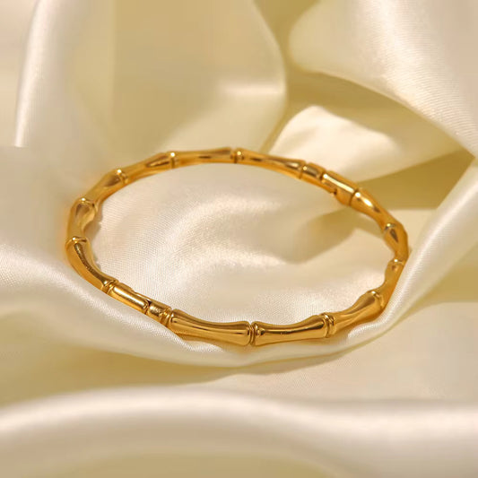Bamboo Stainless Steel Bangle