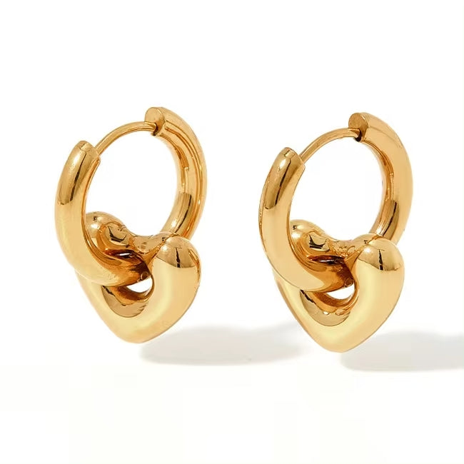 Penta Stainless Steel Earrings