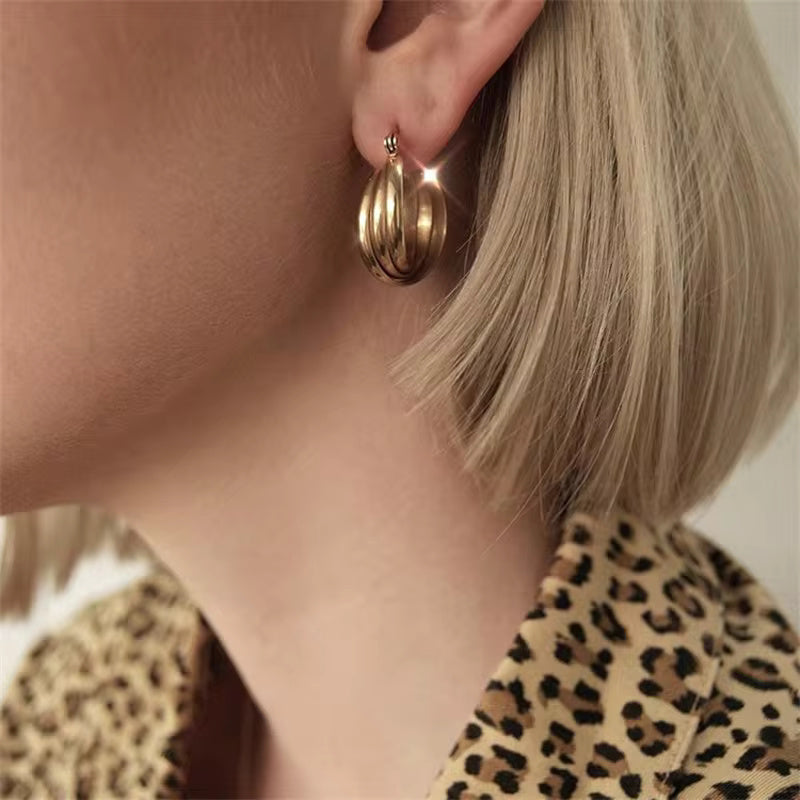 New Trend Hoop Stainless Steel Earring