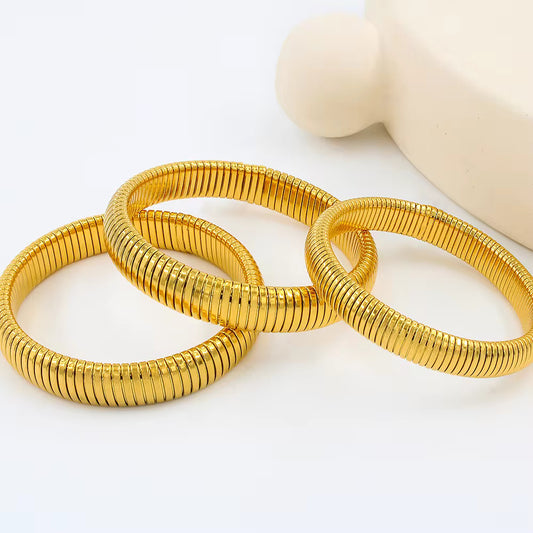 Snake Tie Stainless Steel Bangles