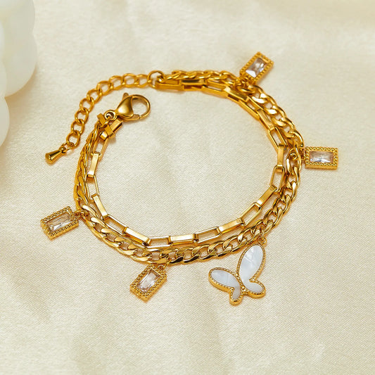 Butterfly Stainless Steel Bracelet