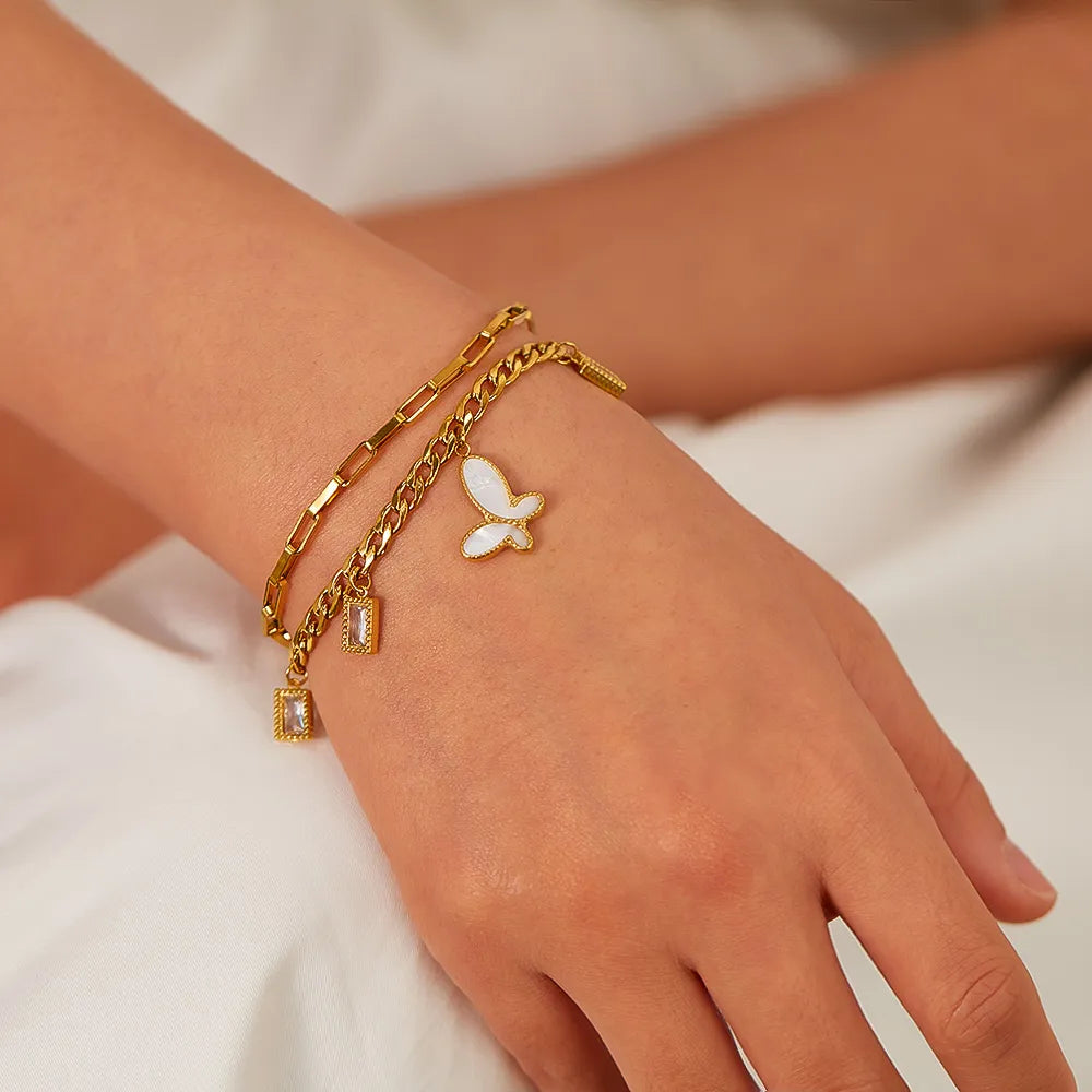 Butterfly Stainless Steel Bracelet