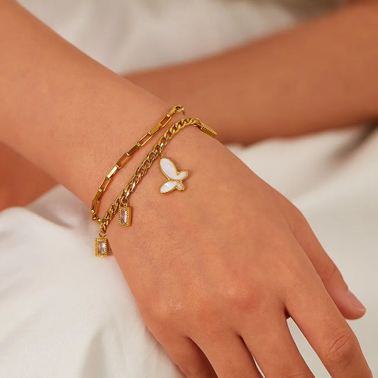 Butterfly Stainless Steel Bracelet