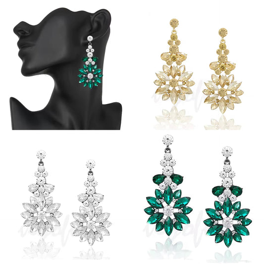 Crystal Stainless Steel Earrings