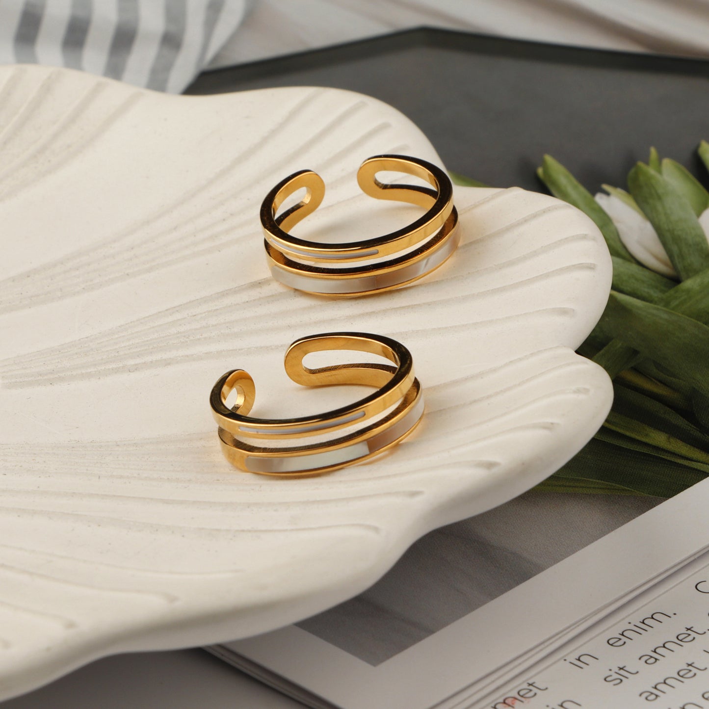 Amiya Stainless Steel Ring