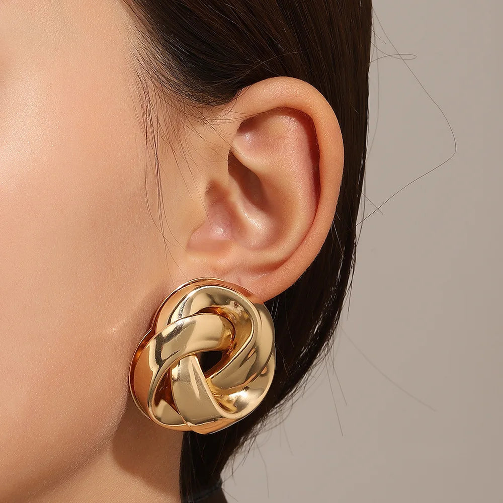Morry Stud Stainless-Steel Earrings