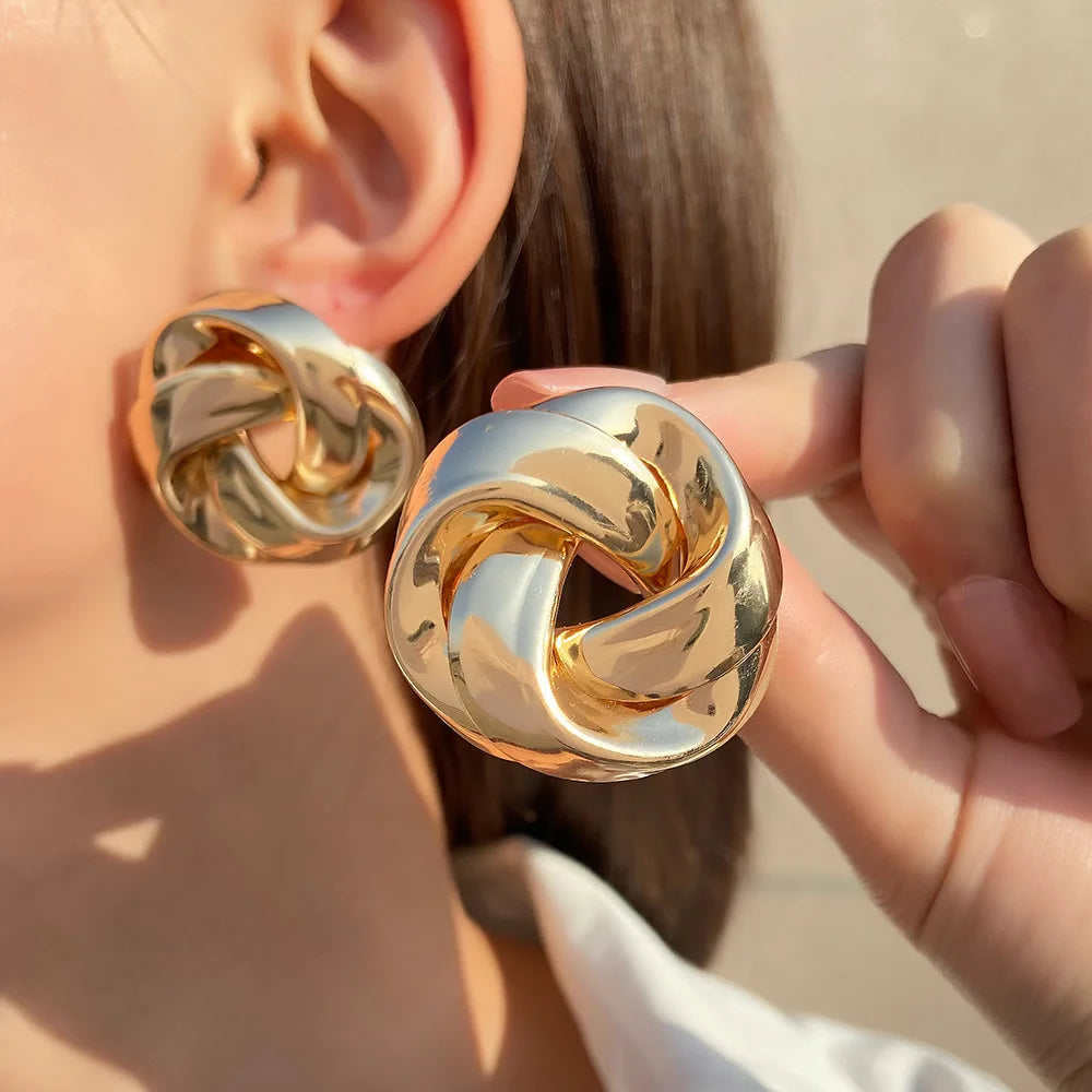 Morry Stud Stainless-Steel Earrings